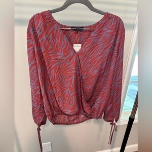 Lavender and Mauve Zebra Print Women's Top